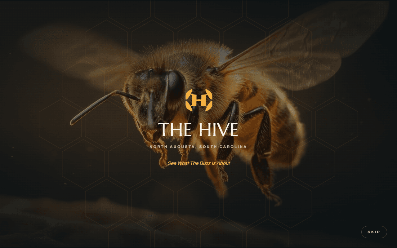 The Hive — website designed and built by Metrix