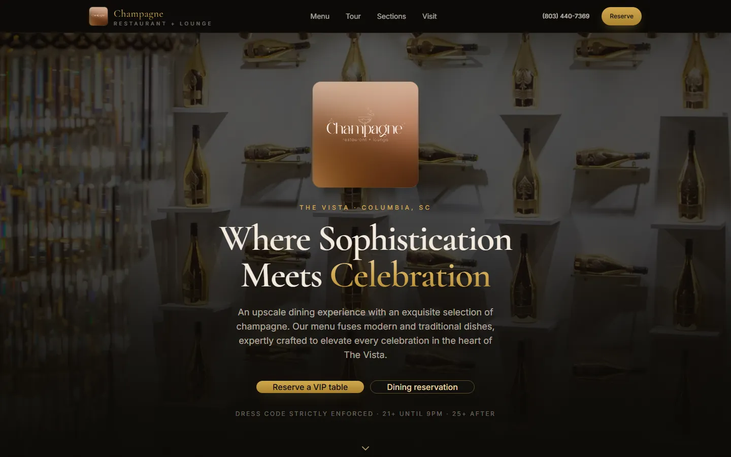 Champagne Restaurant and Lounge, designed and built by Metrix