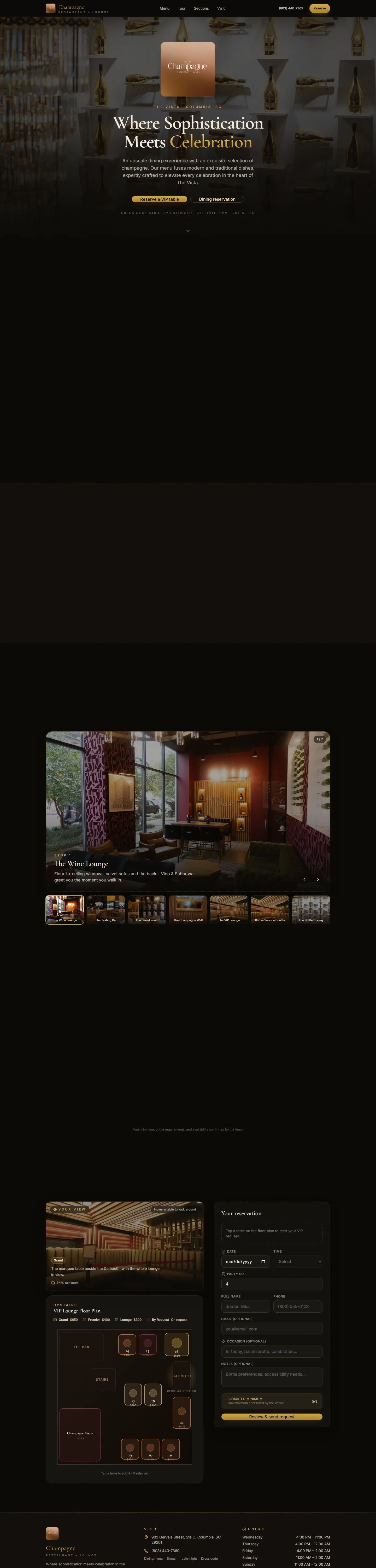 Champagne Restaurant and Lounge, additional screenshot