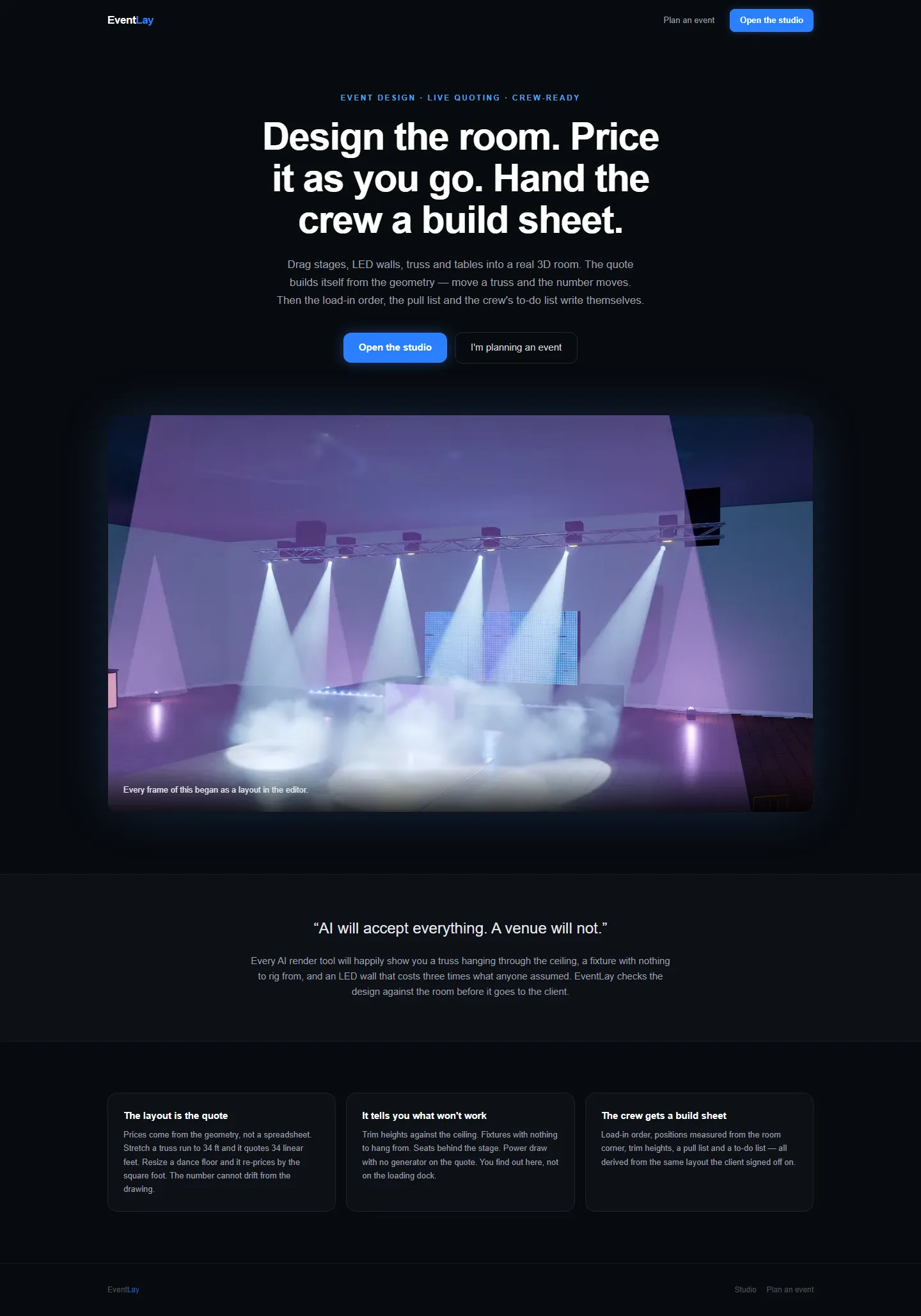 Event Layout Studio, additional screenshot