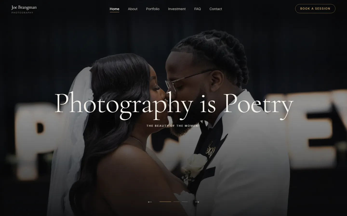Joe Brangman Photography, designed and built by Metrix