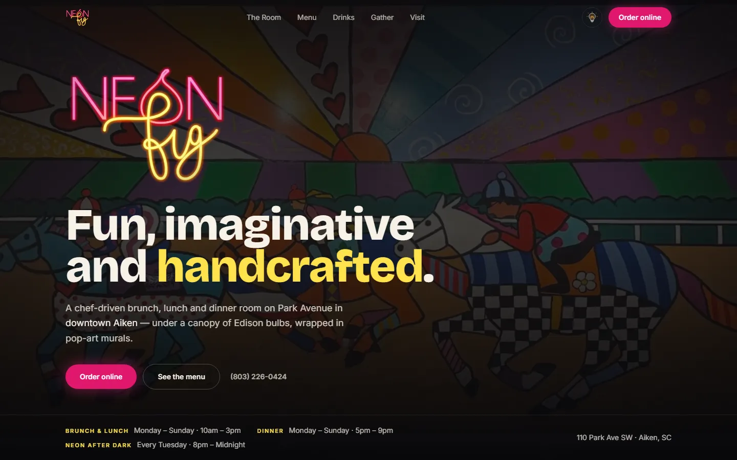 Neon Fig, designed and built by Metrix